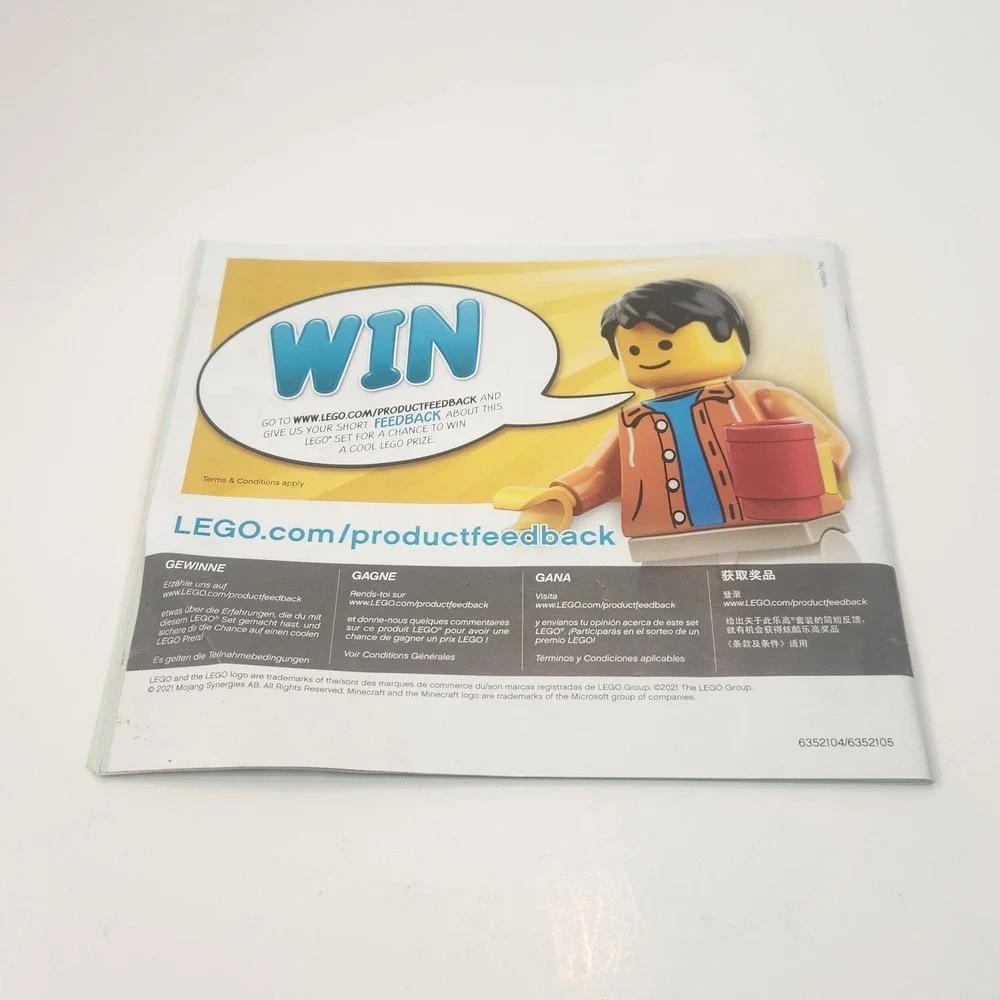 Lego Minecraft Instruction Manual Booklet 21166 The Abandoned‎ Mine